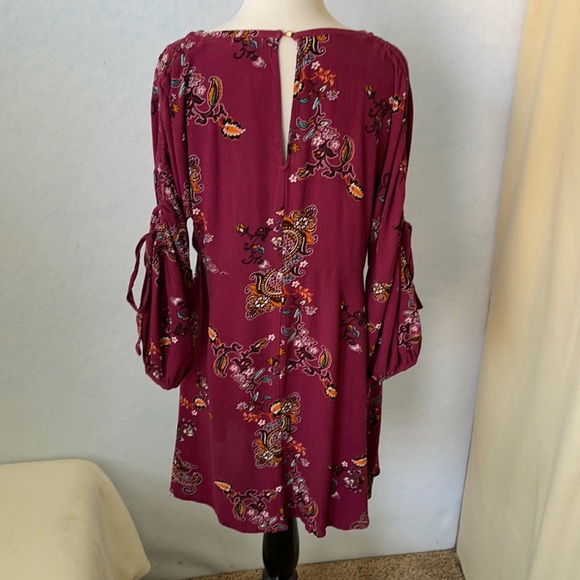 Charming Charlie Purple Paisley Above Knee Dress - Picture 6 of 12